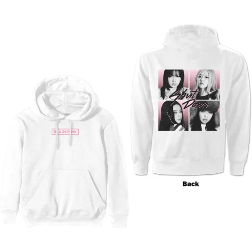 Blackpink mikina Shut Down Photo Grid Biela M