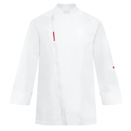 TOMA Kuchársky rondon TOMA (zapínanie na zips) - biely, dlhý rukáv XS