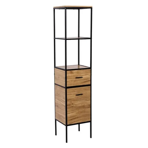 Regál Naturel Blackframe 40x181x35 cm v dekore javor lesk BFRAMEREG4