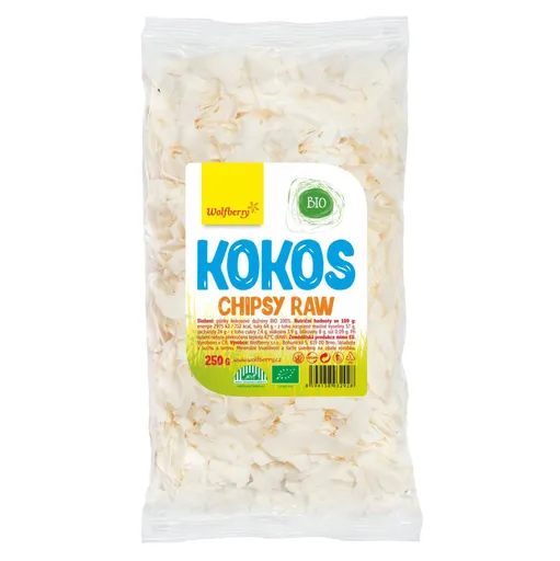 WOLFBERRY Kokosové chipsy BIO 250 g