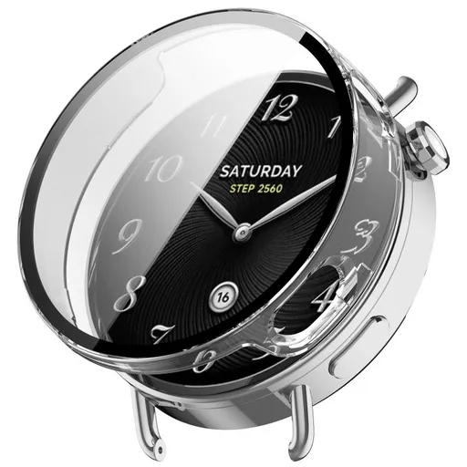 PC FULL COVER Plastový kryt so sklom pre Xiaomi Watch S4 41mm priehľadný