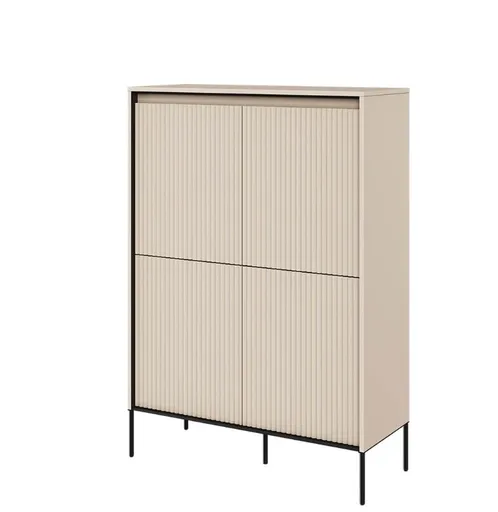 Dig-net nábytok Komoda SWING TR-03 s LED osvetlením | béžová