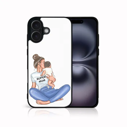 MY ART Ochranný kryt pre Apple iPhone 16 SUPERMOM (112)