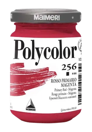 MAIMERI POLYCOLOR - Jemné vinylové farby 256 - primary red-magneta, 140 ml