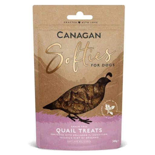 CANAGAN Softies quail treats maškrty pre psov 200 g