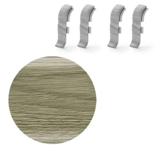 Spojka k soklu Naturel urban legend , PVC dĺžka 0,5 cm, výška hrany 56 mm, NATNGTF90