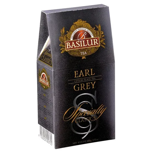 BASILUR Specialty Earl Grey čierny čaj v papěrovej krabičke 100 g