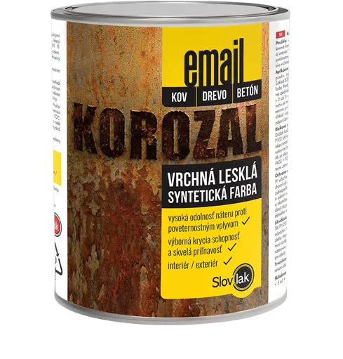 KOROZAL EMAIL - Vrchná lesklá syntetická farba 6003 - slonová kosť 0,75 kg