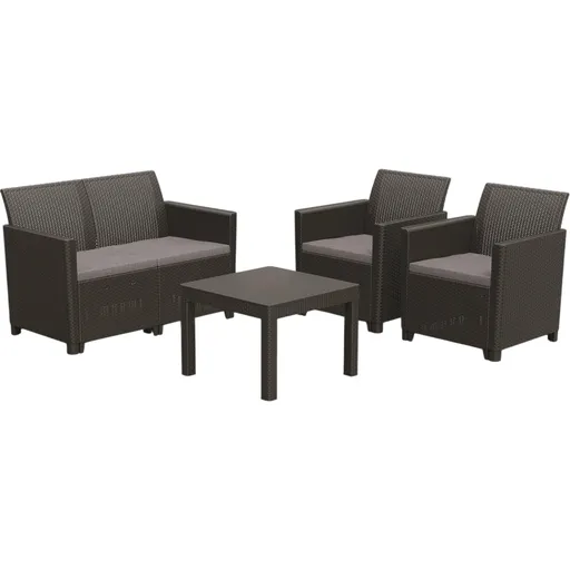 Keter záhradný set Claire grafit