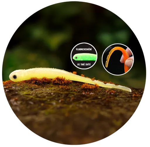 Redbass smáčik big snake lemon uv color - 20 cm 24,5 g