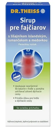 Dr. Theiss roztok pre fajčiarov s lišajníkom, rumančekom a medovkou 250ml