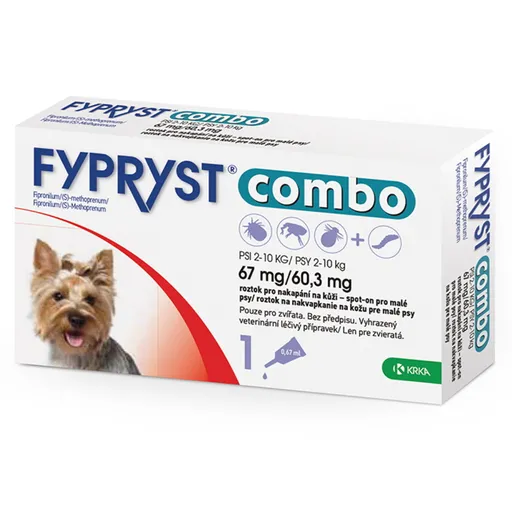 FYPRYST combo spot-on 67 mg/60,3 mg malé psy 2-10 kg 1x0,67 ml