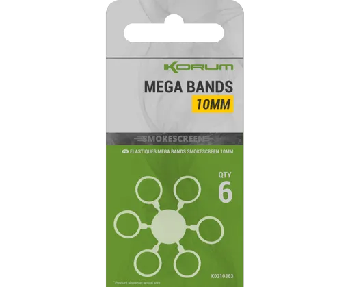 Korum krúžky smokescreen mega bands - 10 mm
