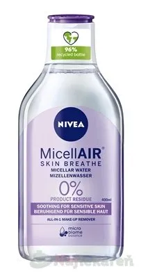 Nivea MicellAir Jemná micelárna voda pre suchú až citlivú pleť 400 ml
