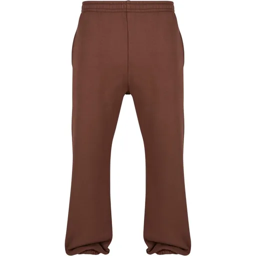 Build Your Brand Hebké pánske tepláky Fluffy - Čokoládová | XL