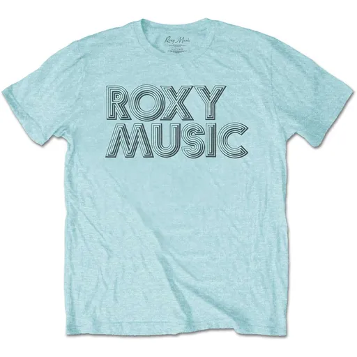 Roxy Music tričko Disco Logo Modrá XXL
