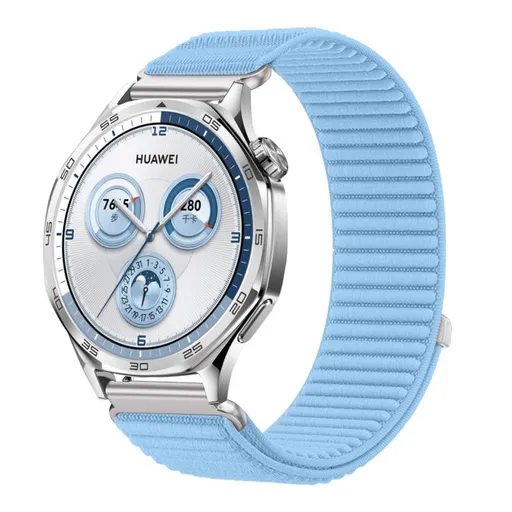 NYLON Univerzálny remienok pre smart hodinky - šírka 18mm svetlomodrý