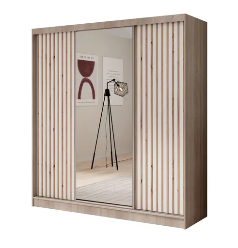 ArtAdrk Šatníková skriňa IDA | dub sonoma / biela 200 cm