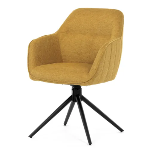 Jedálenská stolička Autronic 59x83 cm žltá látka HC-536 YEL2