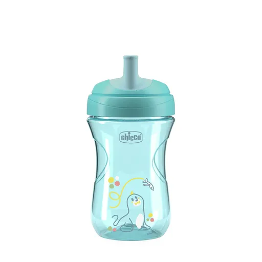 Chicco Advanced Cup tréningový hrnček s rúrkou Teal 266 ml