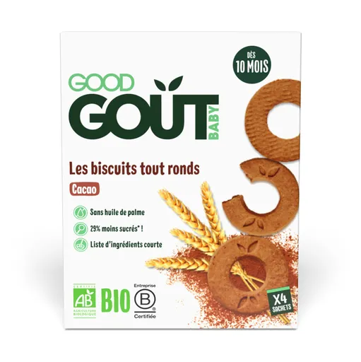 GOOD GOUT Kakaové kolieska BIO 80 g