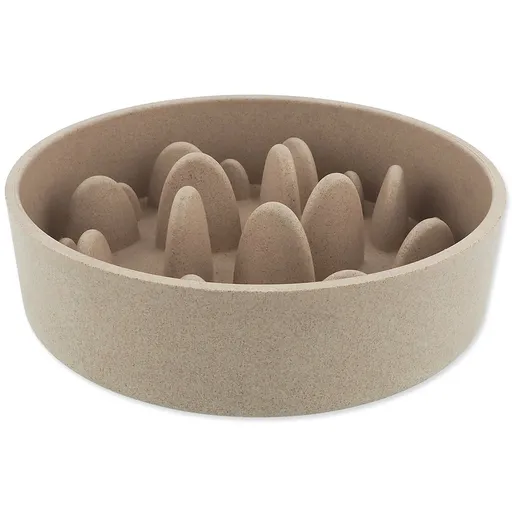 Miska Dog Fantasy proti hltaniu EcoStyle béžová 21cm, 1350ml