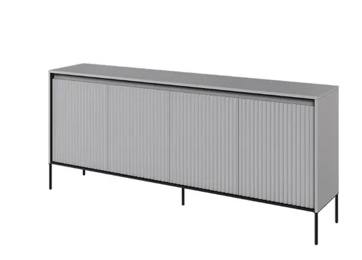 Dig-net nábytok Komoda SWING TR-04 s LED osvetlením | sivá