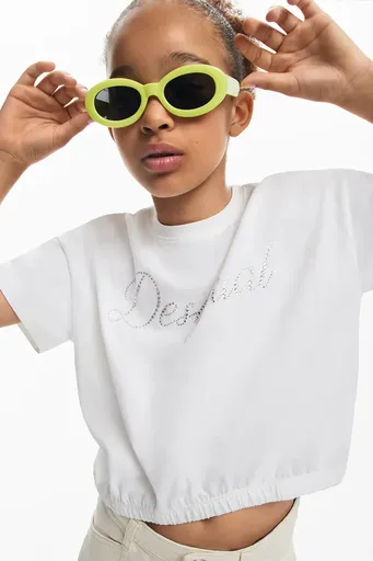 Detské bavlnené tričko Desigual