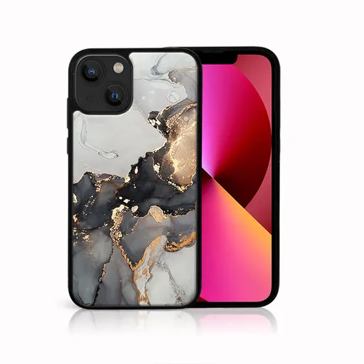 MY ART Silikónový kryt Apple iPhone 13 mini GREY MARBLE (140)