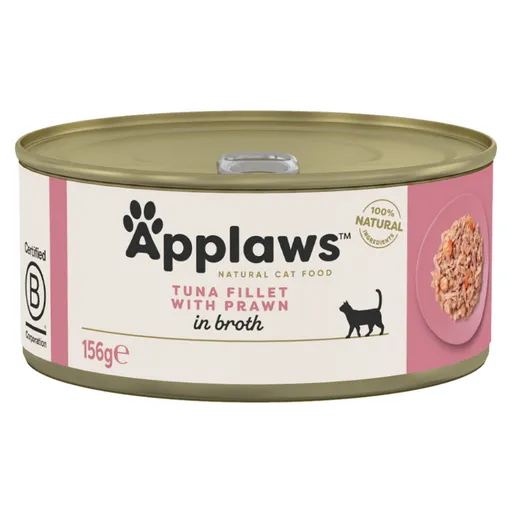 APPLAWS tuniak a krevety konzerva pre mačky 156 g