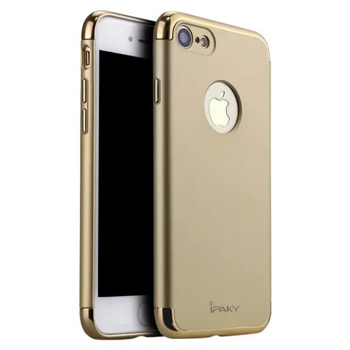 IPAKY 3v1 Ochranný kryt Apple iPhone 7 zlatý