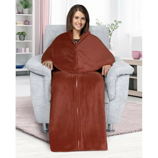 Bellatex Televízne vrece Korall hnedá, 150 x 180 cm