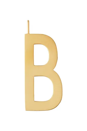 Strieborný pozlátený prívesok Design Letters