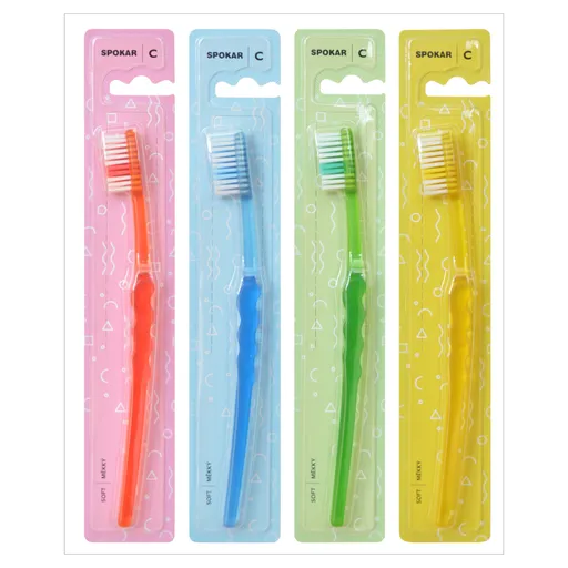 SPOKAR Clinic Zubná kefka mäkká 1 kus