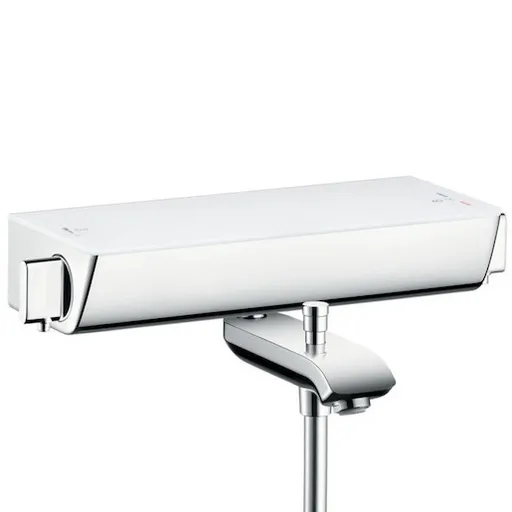 Hansgrohe Ecostat Select vaňová batéria s poličkou 150 mm biela/chróm 13141400