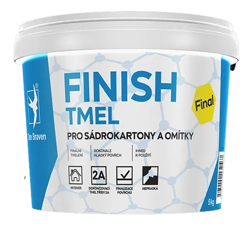 DEN BRAVEN - Finish tmel na sadrokartóny biela 5 kg