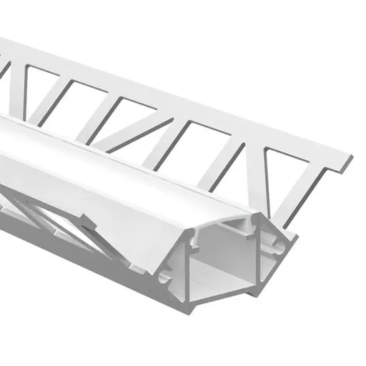 Lišta pre led pásku McLED strieborná mat, hliník, dĺžka 200 cm, výška hrany 10 mm, ML-761.331.05.S2