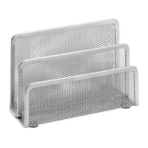 Drôtený stojan na listy 2 priehradky strieborný LD01-49-5