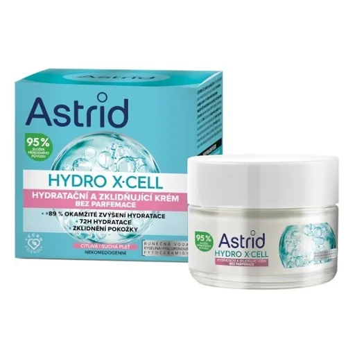 ASTRID Hydro X-Cell Hydratačný a upokojujúci krém pre citlivú pleť 50 ml