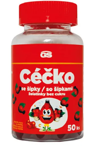 GS Céčko so šípkami želatínky bez cukru 50 ks