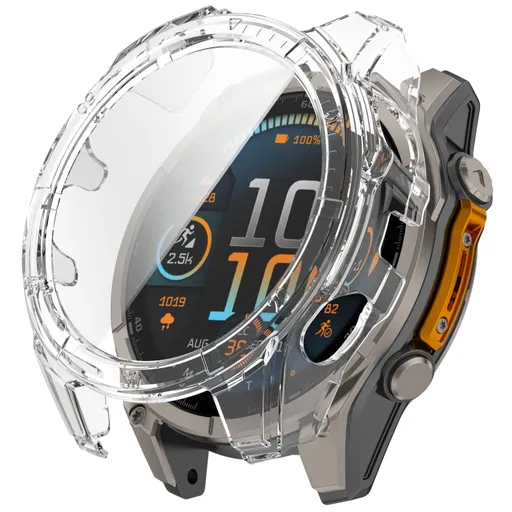 LUNET FULL COVER Plastový kryt so sklom pre Garmin Fenix 8 AMOLED 51mm TRANSPARENT