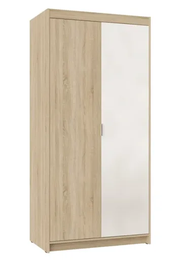 ArtLemp Šatníková skriňa ELLEN 2D1 so zrkadlom | dub sonoma