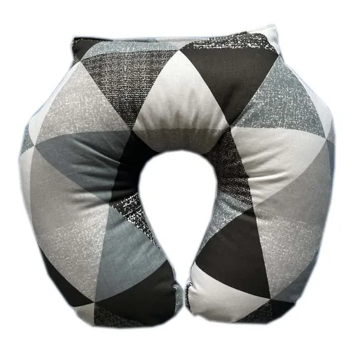 Polášek Cestovný vankúš - Biela / čierna / šedá