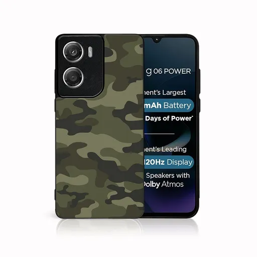 MY ART Ochranný kryt pre Motorola Moto G06 / G06 Power GREEN CAMO (235)