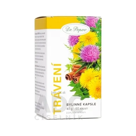 Dr. Popov Bylinné kapsuly TRÁVENIE