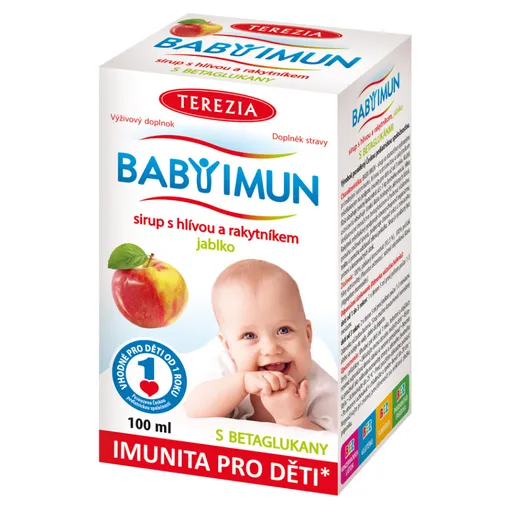 TEREZIA Baby imun sirup s hlivou a rakytníkom jablko 100 ml