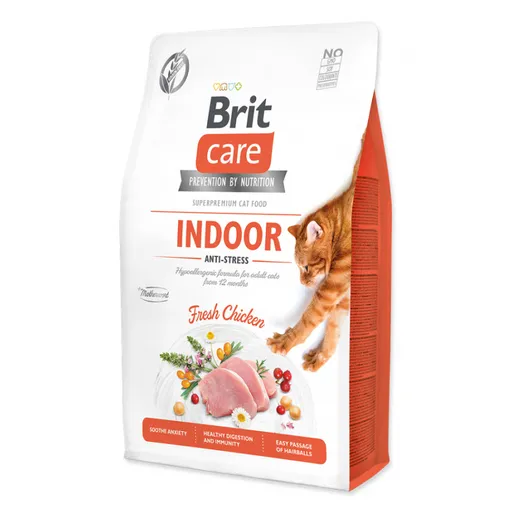BRIT Care Cat Indoor Anti-stress granule pre mačky od 12. mesiacov 1 ks, Hmotnosť balenia: 7 kg