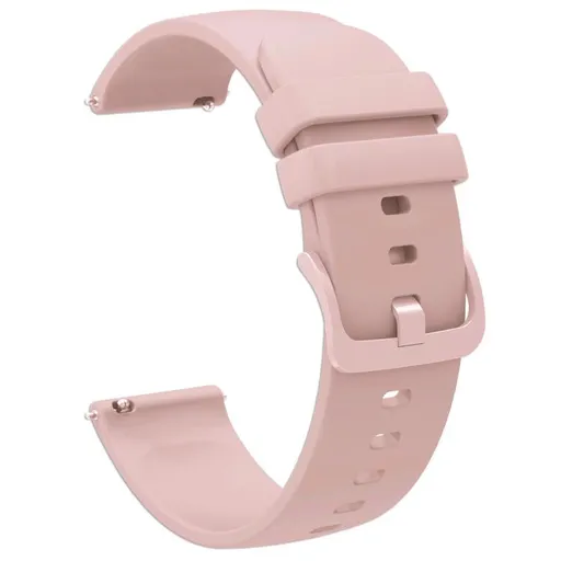 SILICONE Univerzálny remienok pre smart hodinky - šírka 18mm ružový