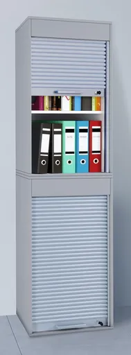 VCM Kancelářská skříň Aktos XL, šedá