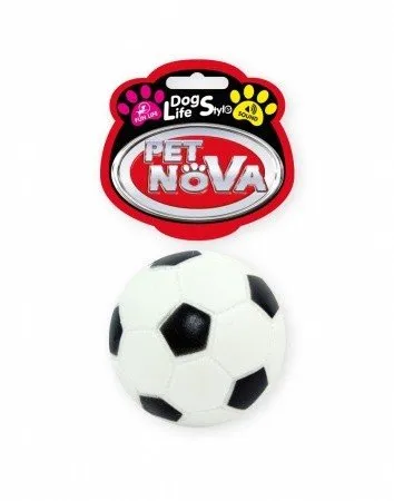 Pet Nova Futbalová lopta hračka pre psy 7 cm M
